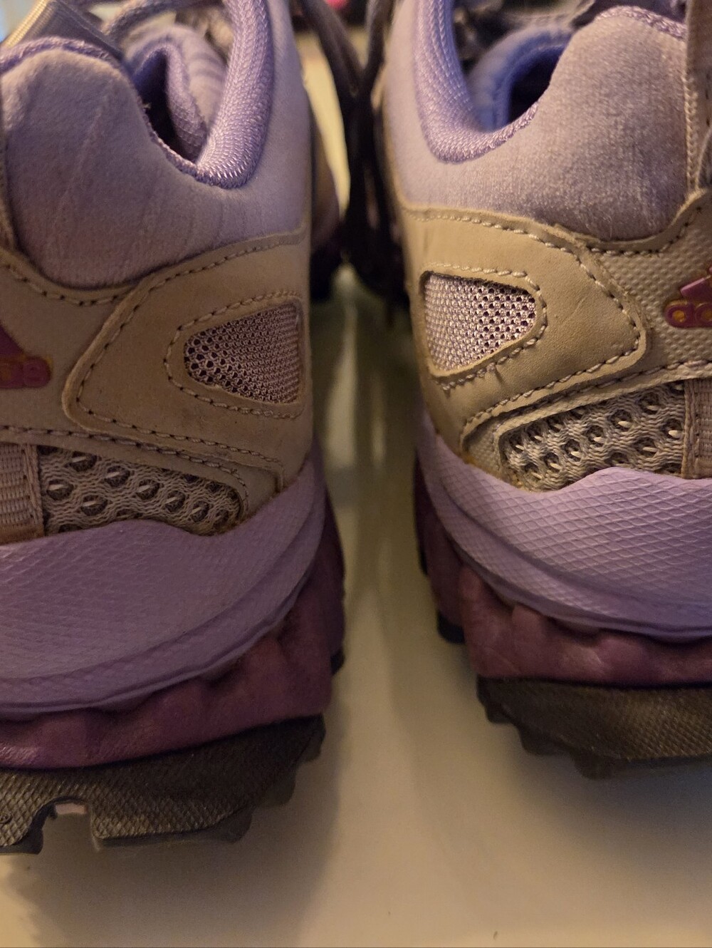 adidas Lavender and Tan Trail Sneakers - Picture 7 of 7
